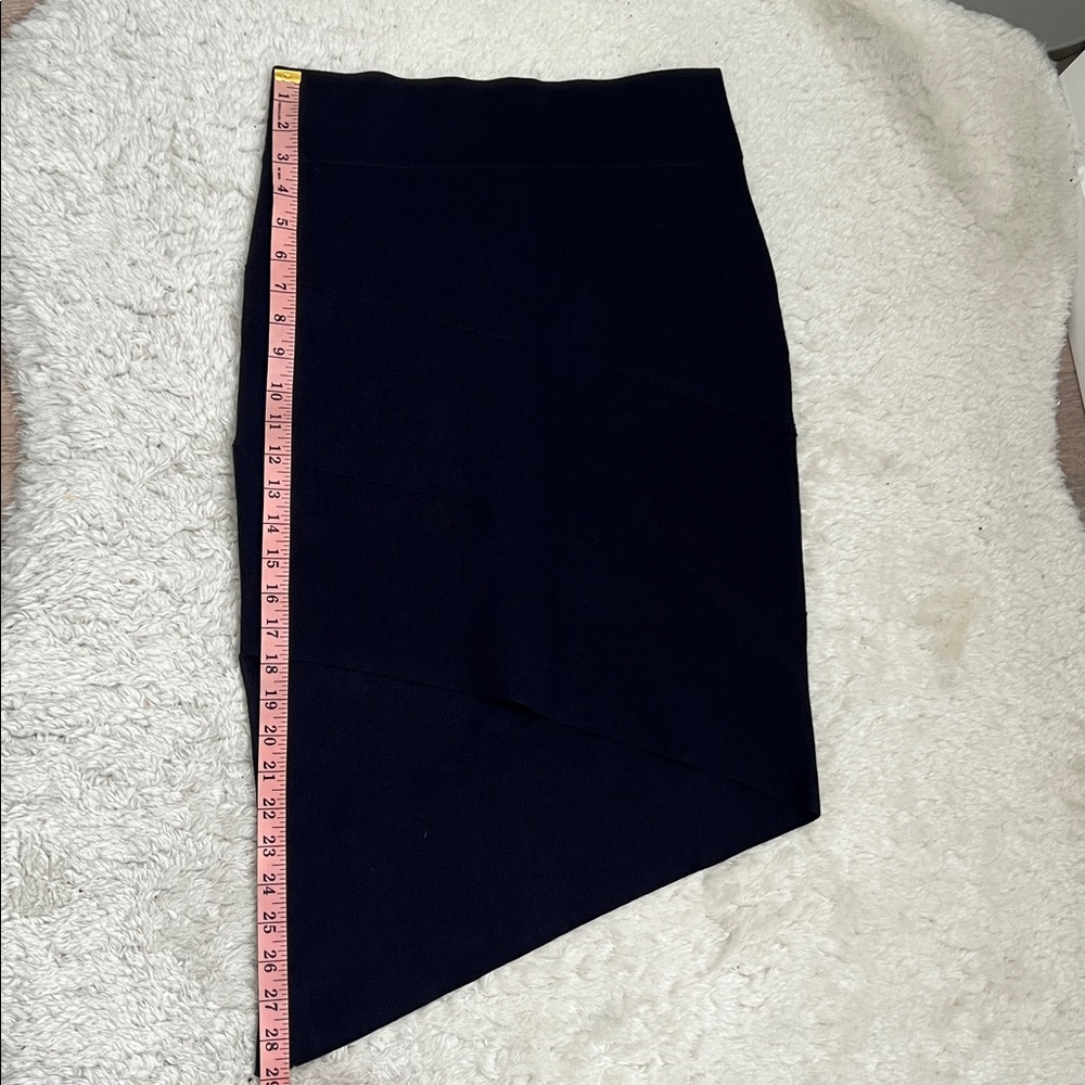 Opening Ceremony navy Asymmetrical knit Pencil Skirt - Picture 9 of 10